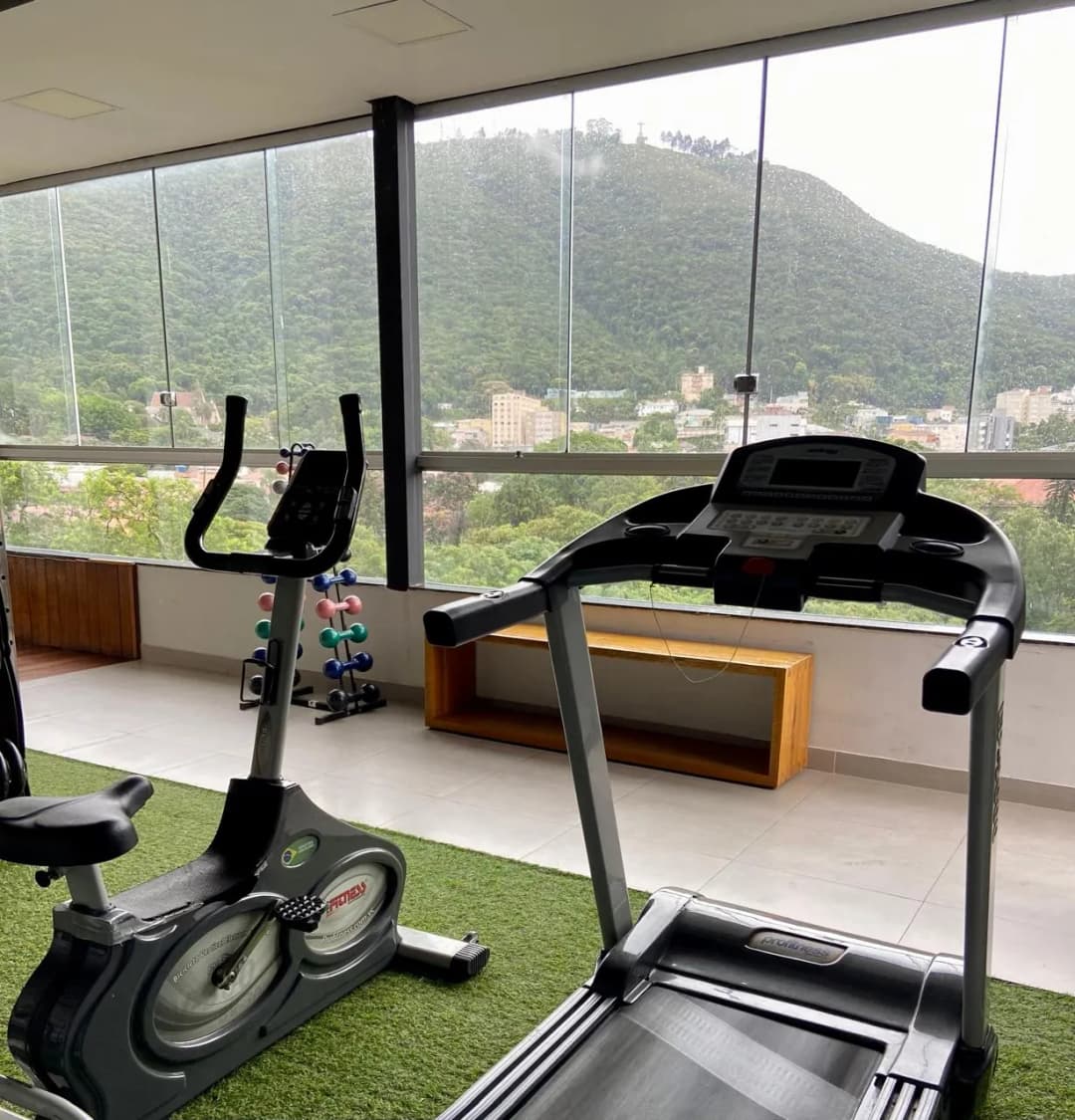 Vista da academia