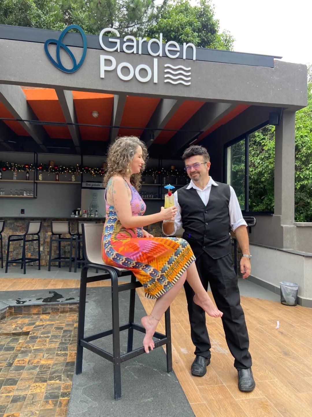 Sauna úmida mista com capacidade para até 8 pessoas